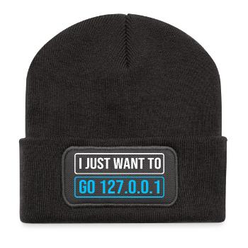 Ingénieur réseau Programmeur Informaticien - Beanie recyclé à patch - charbon - Devant