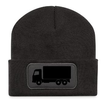 Truck Silhouette - Recycled Patch Beanie - dark grey - Front