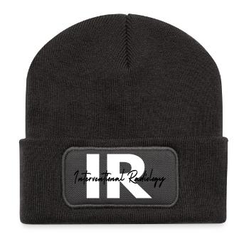 Interventionelle Radiologie-Technologin IR-Gift - Recycelte Patch Beanie - Dunkelgrau - Vorne