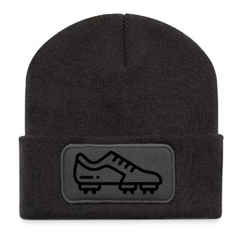 football boots - Recycled Patch Beanie - dark grey - Front