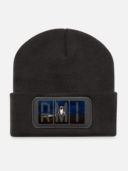 Flughafen Rimini RMI - Recycelte Patch Beanie - Dunkelgrau