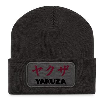 Yakuza (V) - Recycelte Patch Beanie - Dunkelgrau - Vorne