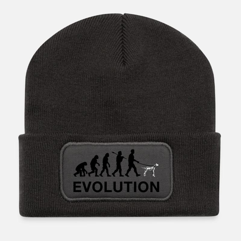 Evolution - Recycelte Patch Beanie - Dunkelgrau