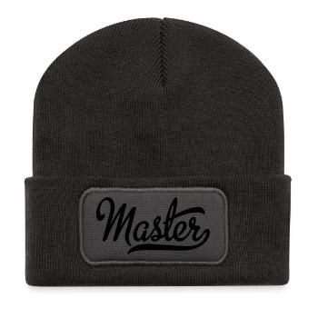 6061912 120174277 master - Recycelte Patch Beanie - Dunkelgrau - Vorne