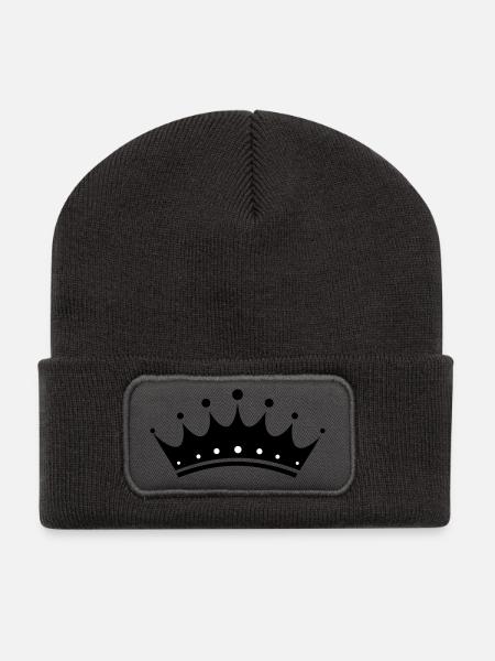 crown - Recycled Patch Beanie - dark grey