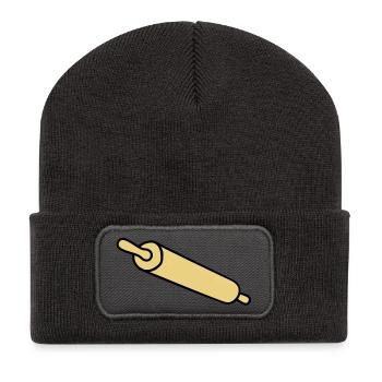 rolling_pin - Recycled Patch Beanie - dark grey - Front