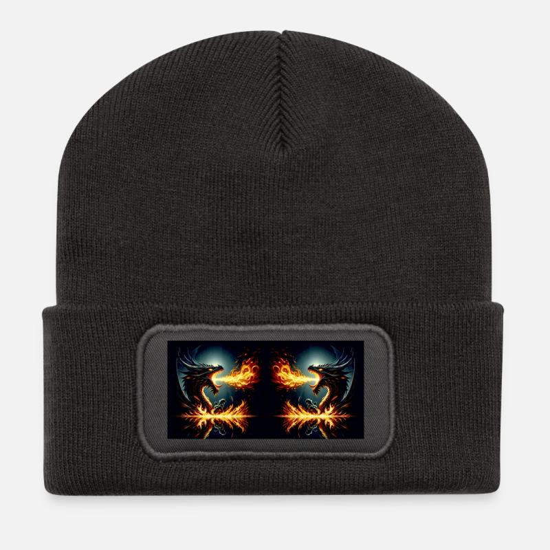 Flemish Fight - Recycled Patch Beanie - dark grey