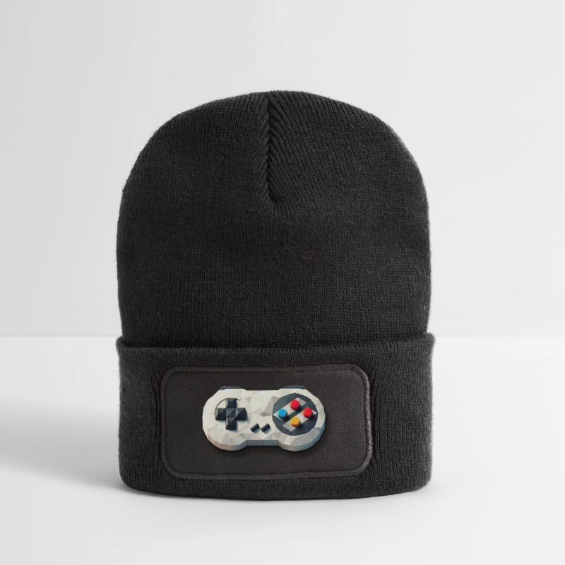 Retro Gaming Controller 16 Bit Console Recycled Patch Beanie
