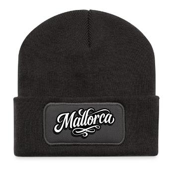Mallorca Tattoo - Recycelte Patch Beanie - Dunkelgrau - Vorne