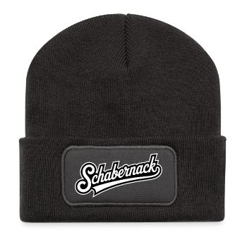 Schabernack - Lustige Deutsche Memes - Recycelte Patch Beanie - Dunkelgrau - Vorne
