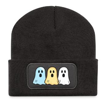 Ghosts Halloween Équipe drôle - Beanie recyclé à patch - charbon - Devant