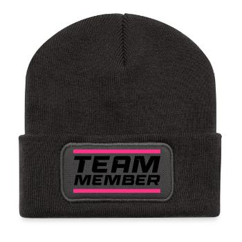 Team Member - Recycled Patch Beanie - dark grey - Front