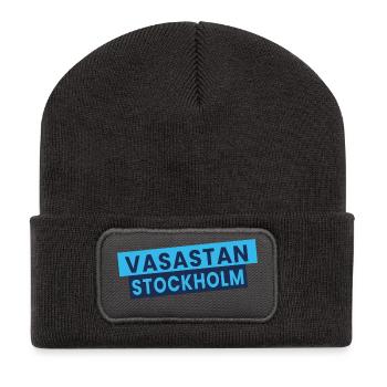 Vasastan-Stockholm-Banner - Recycelte Patch Beanie - Dunkelgrau - Vorne