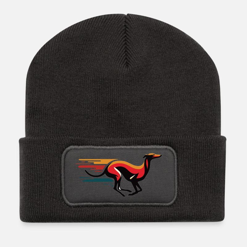 Galgo Logo No12 - Recycled Patch Beanie - dark grey