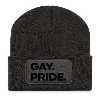 GAY Pride | LGBT | Love instead of hate - Recycled Patch Beanie - dark grey - Front