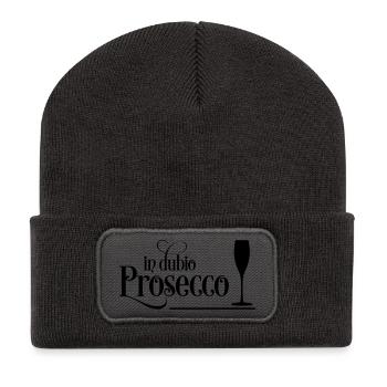 Prosecco - Recycled Patch Beanie - dark grey - Front