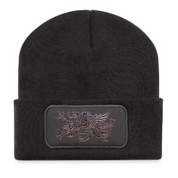 Rostock's griffin in 3D - Recycled Patch Beanie - dark grey - Front
