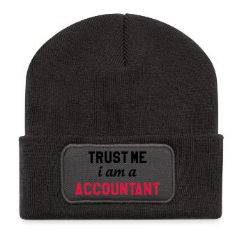Accountant / Accounting / Comptable / Comptabilité - Recycled Patch Beanie - dark grey - Front