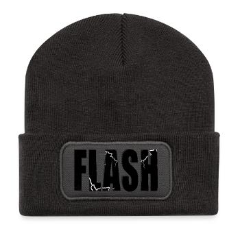 FLASH CLAIM with flash - Recycled Patch Beanie - dark grey - Front
