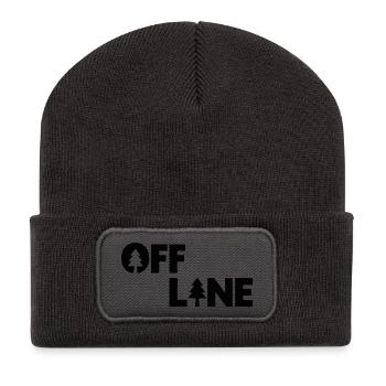 Offline Forest Silhouette - Recycled Patch Beanie - dark grey - Front