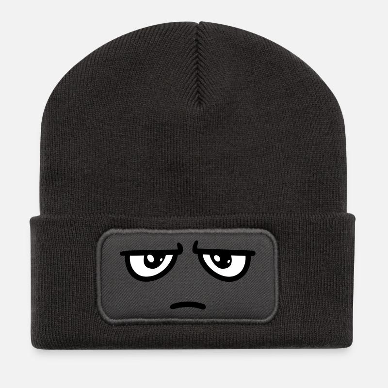 not impressed - Recycled Patch Beanie - dark grey