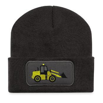 Bagger - Recycelte Patch Beanie - Dunkelgrau - Vorne
