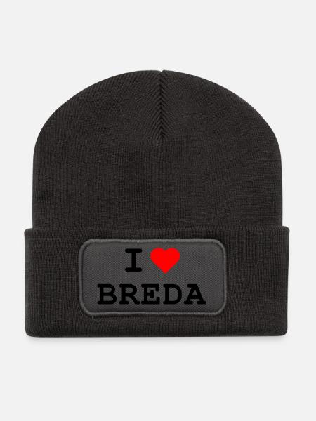 I love Breda - Ich liebe Breda - Recycled Patch Beanie - dark grey