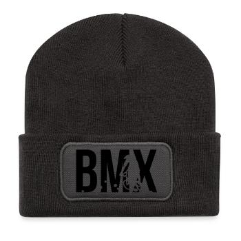 bmx - Recycelte Patch Beanie - Dunkelgrau - Vorne