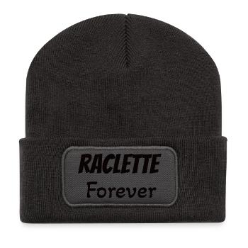 Fan de raclette - Beanie recyclé à patch - charbon - Devant
