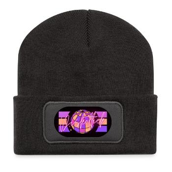 Disko - Recycelte Patch Beanie - Dunkelgrau - Vorne