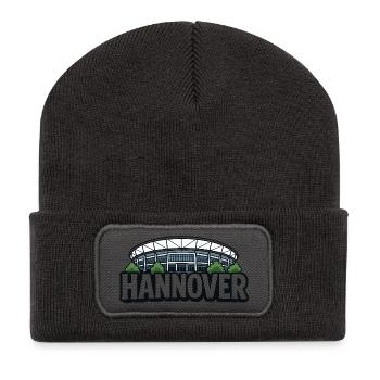 Stade de Hanovre 1896 - Beanie recyclé à patch - charbon - Devant