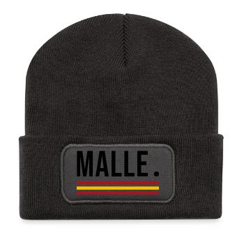 Malle – Party Edition Shirt - Recycled Patch Beanie - dark grey - Front