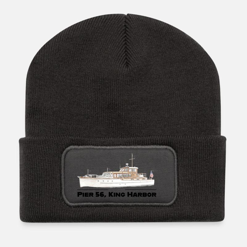 Pier_56 - Recycled Patch Beanie - dark grey