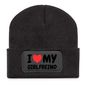 Love for my girlfriend - Recycled Patch Beanie - dark grey - Front