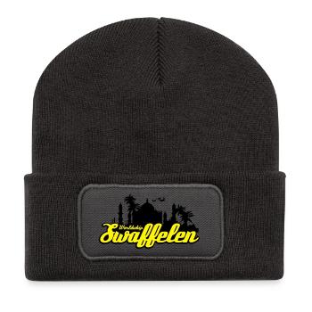 Swaffelen - Recycelte Patch Beanie - Dunkelgrau - Vorne