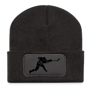 Hockey - Beanie recyclé à patch - charbon - Devant