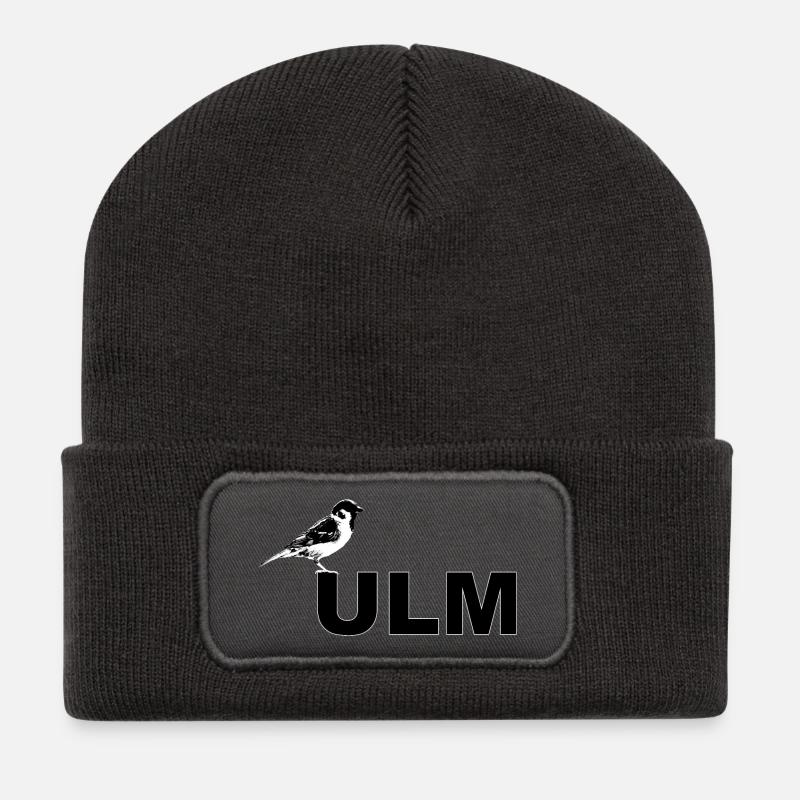 SSV Spatz Ulmer Linsen mit Spätzle und Saiten - Recycelte Patch Beanie - Dunkelgrau