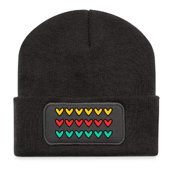 CHRISTMAS. YEAR. ANNIVERSARY. RETIREMENT. FATHER'S DAY - Recycled Patch Beanie - dark grey - Front