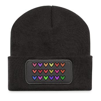CHRISTMAS. YEAR. ANNIVERSARY. RETIREMENT. FATHER'S DAY - Recycled Patch Beanie - dark grey - Front
