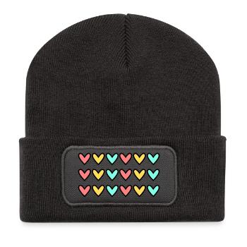 CHRISTMAS. YEAR. ANNIVERSARY. RETIREMENT. FATHER'S DAY - Recycled Patch Beanie - dark grey - Front