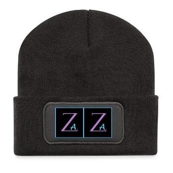 Zaza - Recycled Patch Beanie - dark grey - Front