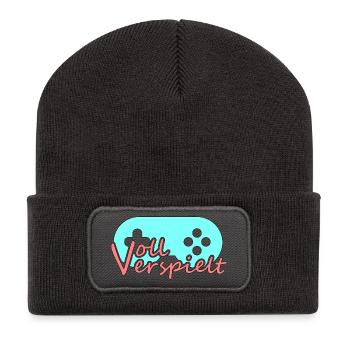 Gamer's Passion - Recycelte Patch Beanie - Dunkelgrau - Vorne