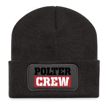 Polter Crew - Recycelte Patch Beanie - Dunkelgrau - Vorne
