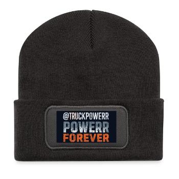 Truck Power Forever Distressed - Recycled Patch Beanie - dark grey - Front