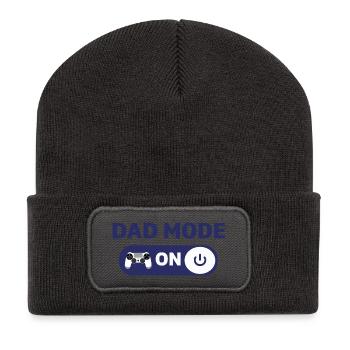 Dad mode on – Strong Dad Life Design - Recycled Patch Beanie - dark grey - Front