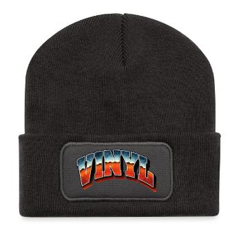 Bootleg en vinyle - Beanie recyclé à patch - charbon - Devant