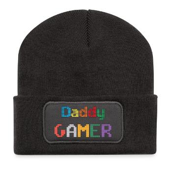 Papa-Hemd - Recycelte Patch Beanie - Dunkelgrau - Vorne