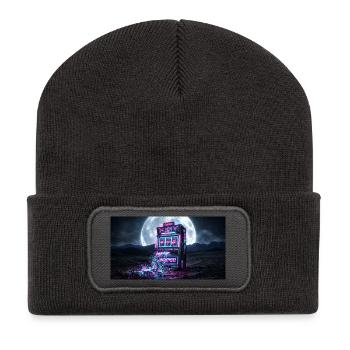 Jackpot of Burnout - Vaporwave Aesthetic Meme - Recycled Patch Beanie - dark grey - Front
