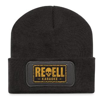 Rebellen-Karaoke. - Recycelte Patch Beanie - Dunkelgrau - Vorne