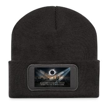 Gemini_Generated_Image_nz5x2knz5x2knz5x - Recycelte Patch Beanie - Dunkelgrau - Vorne